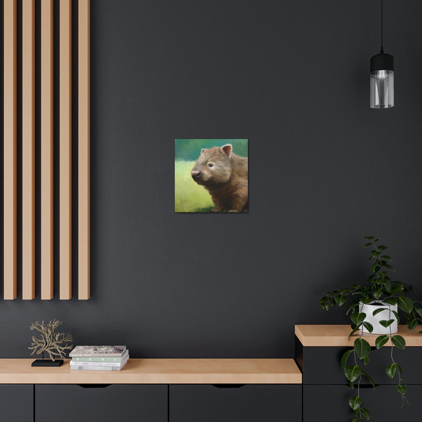 "Wombat in Landscape" - Canvas