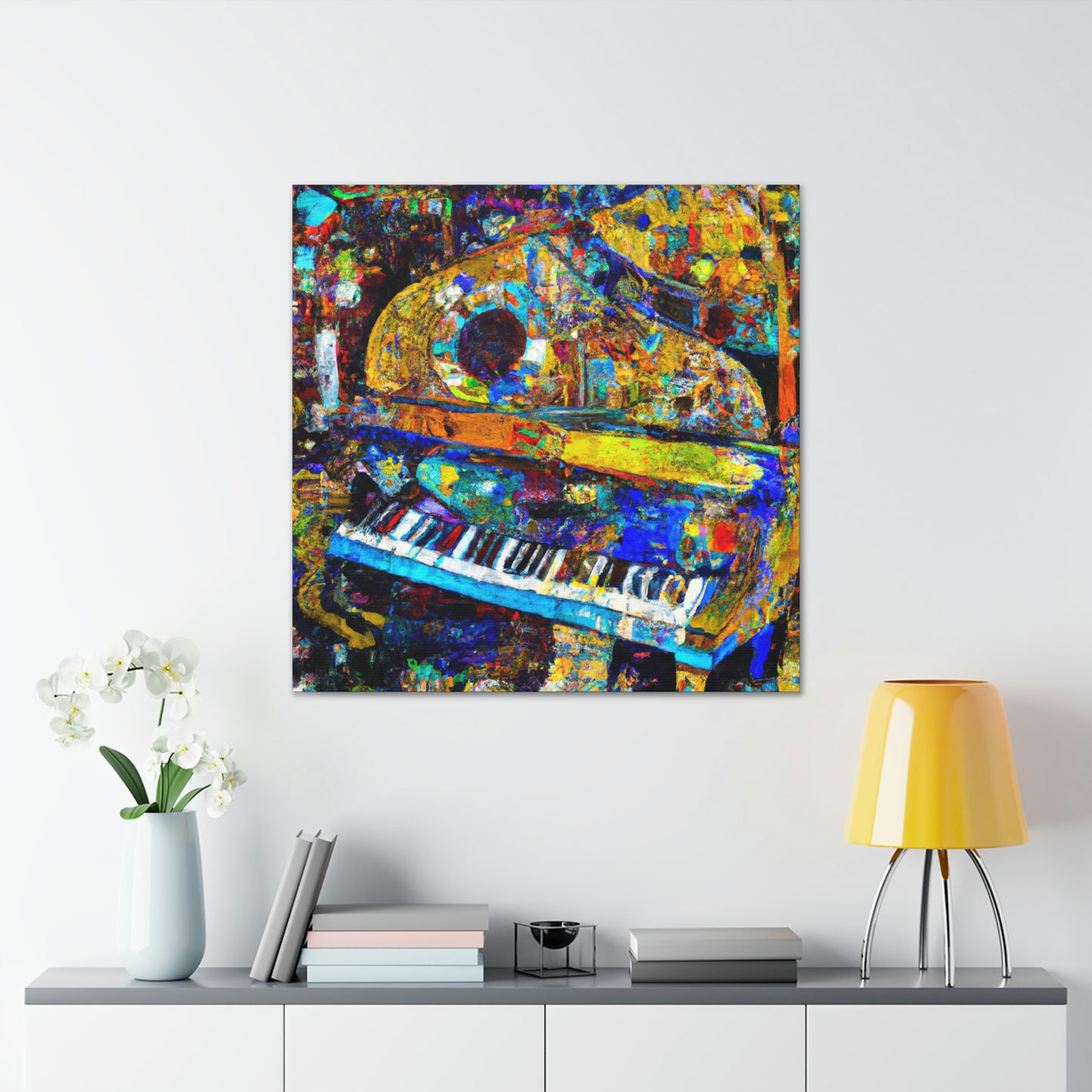 "Piano in Expressionism" - Canvas