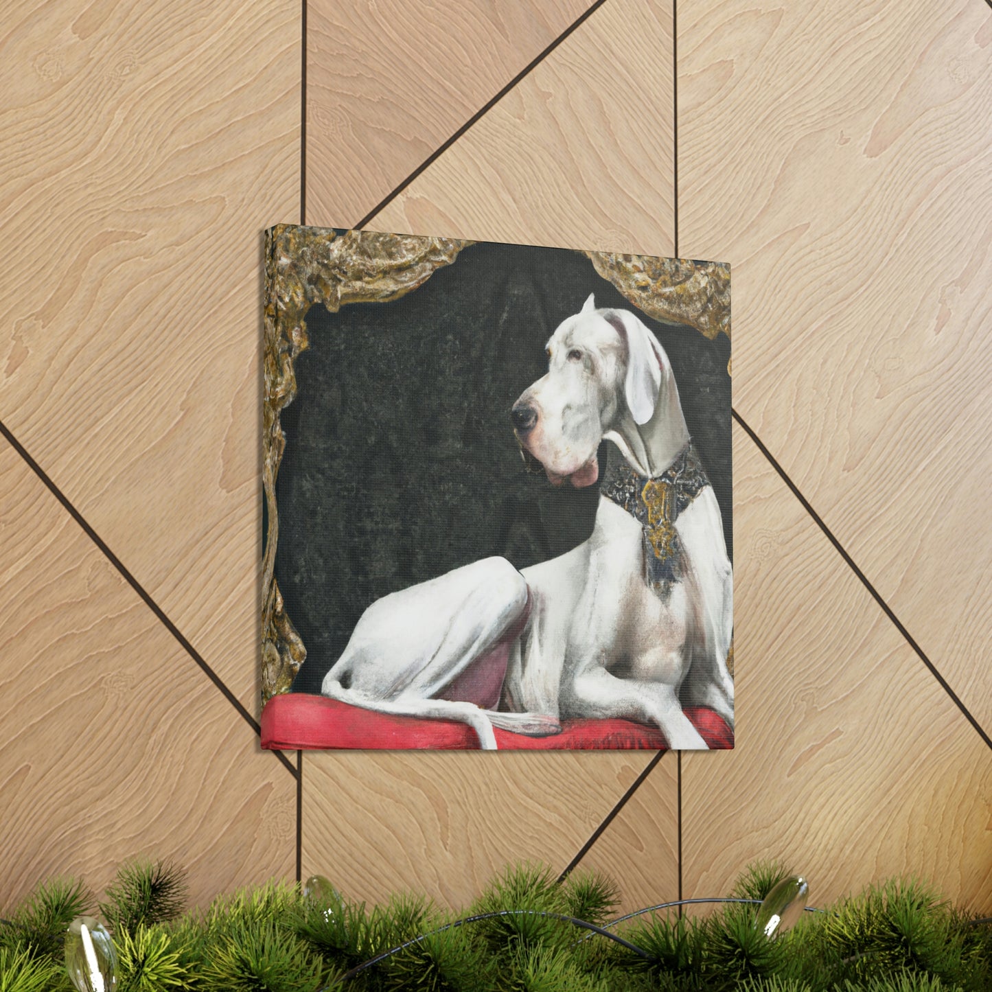 Great Dane in Rococo - Canvas