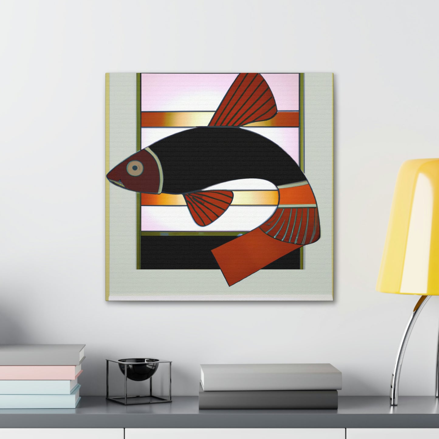 Dazzling Deco Killifish - Canvas