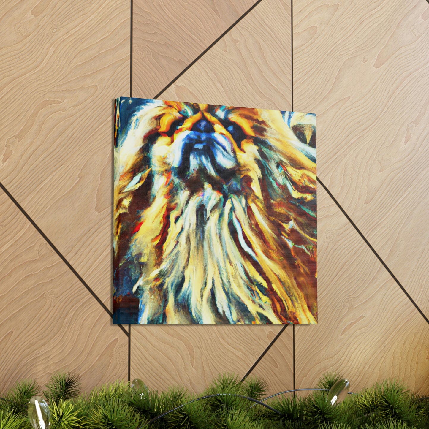 "Pekingese in Twilight" - Canvas