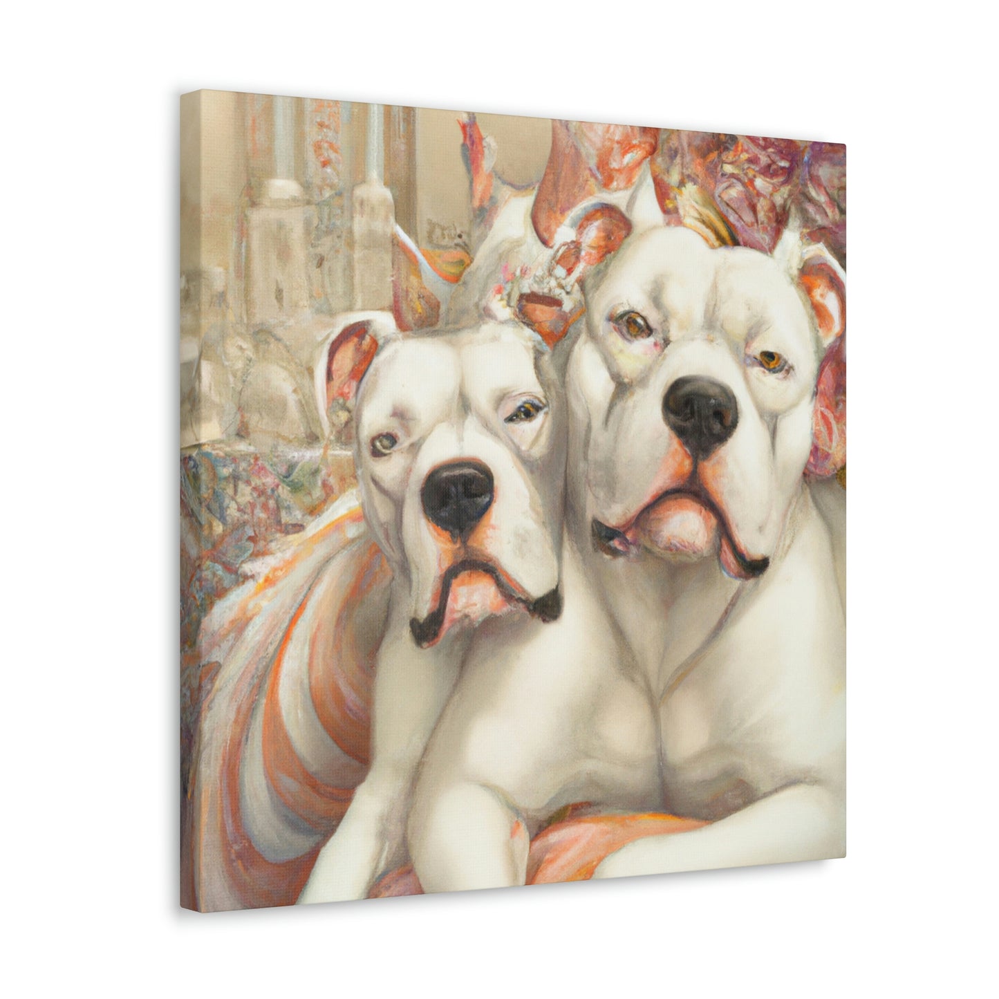 "American Bulldog Glamour". - Canvas