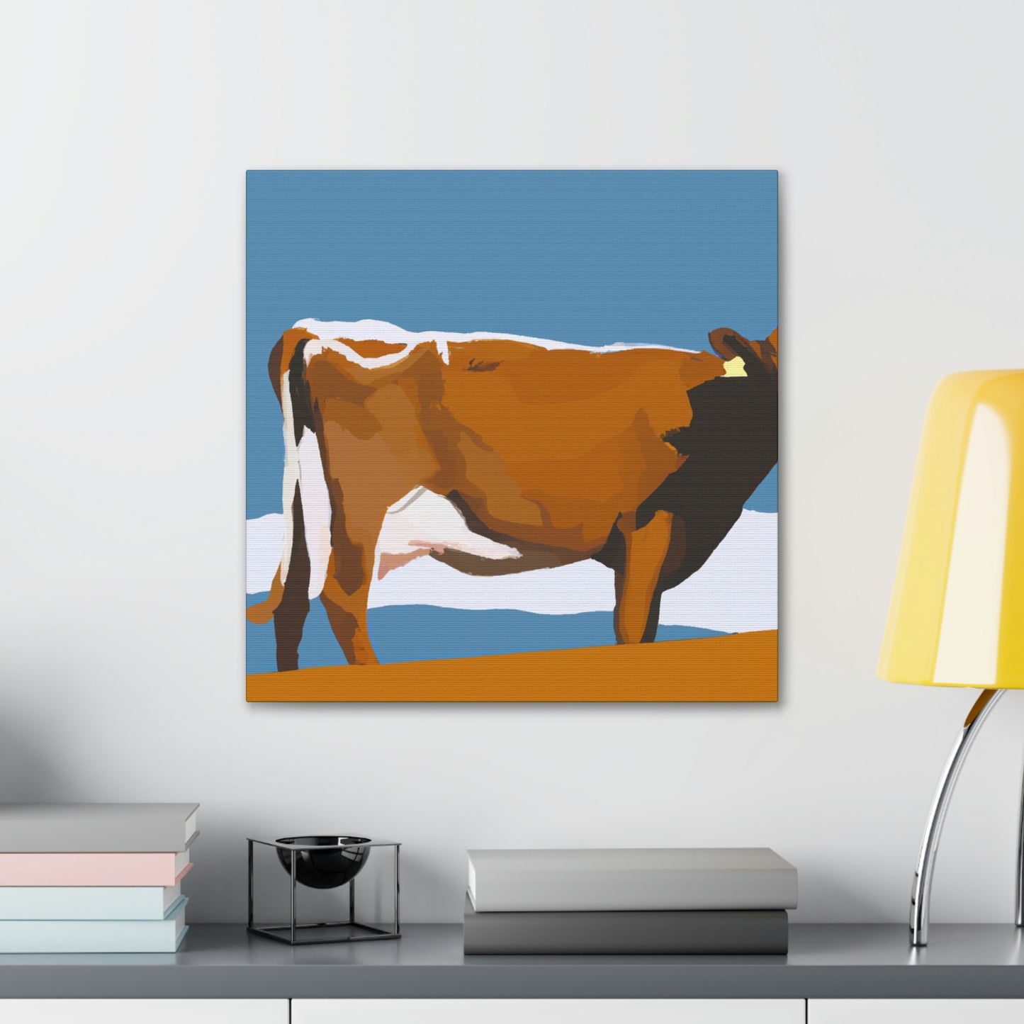 "Jersey Cow Contemplation" - Canvas