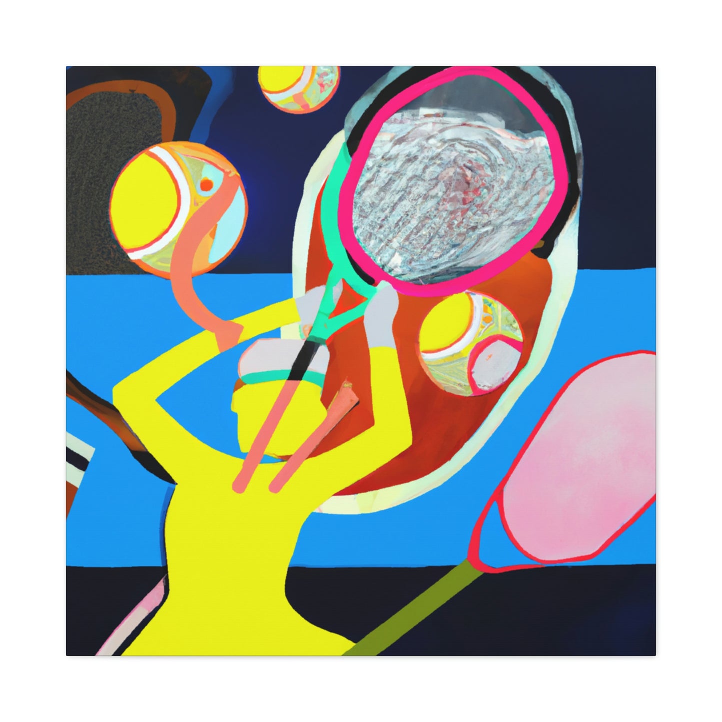 "Tennis: Abstracted Reality" - Canvas