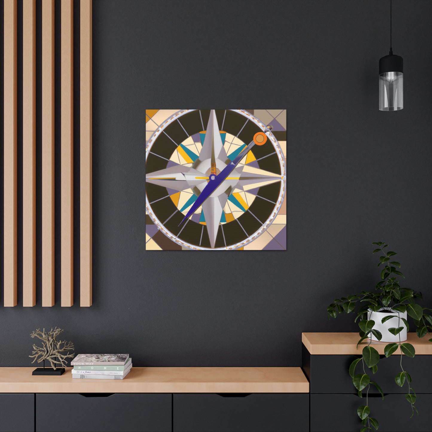 "Compass of Cosmos Glide" - Canvas