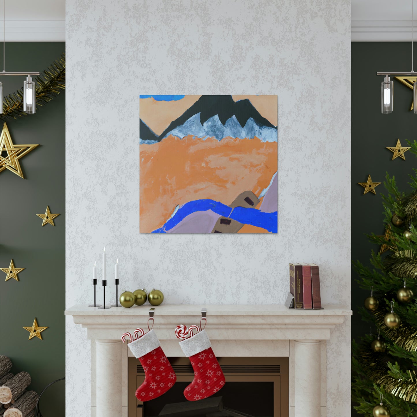 Mountain Majesty Ablaze - Canvas