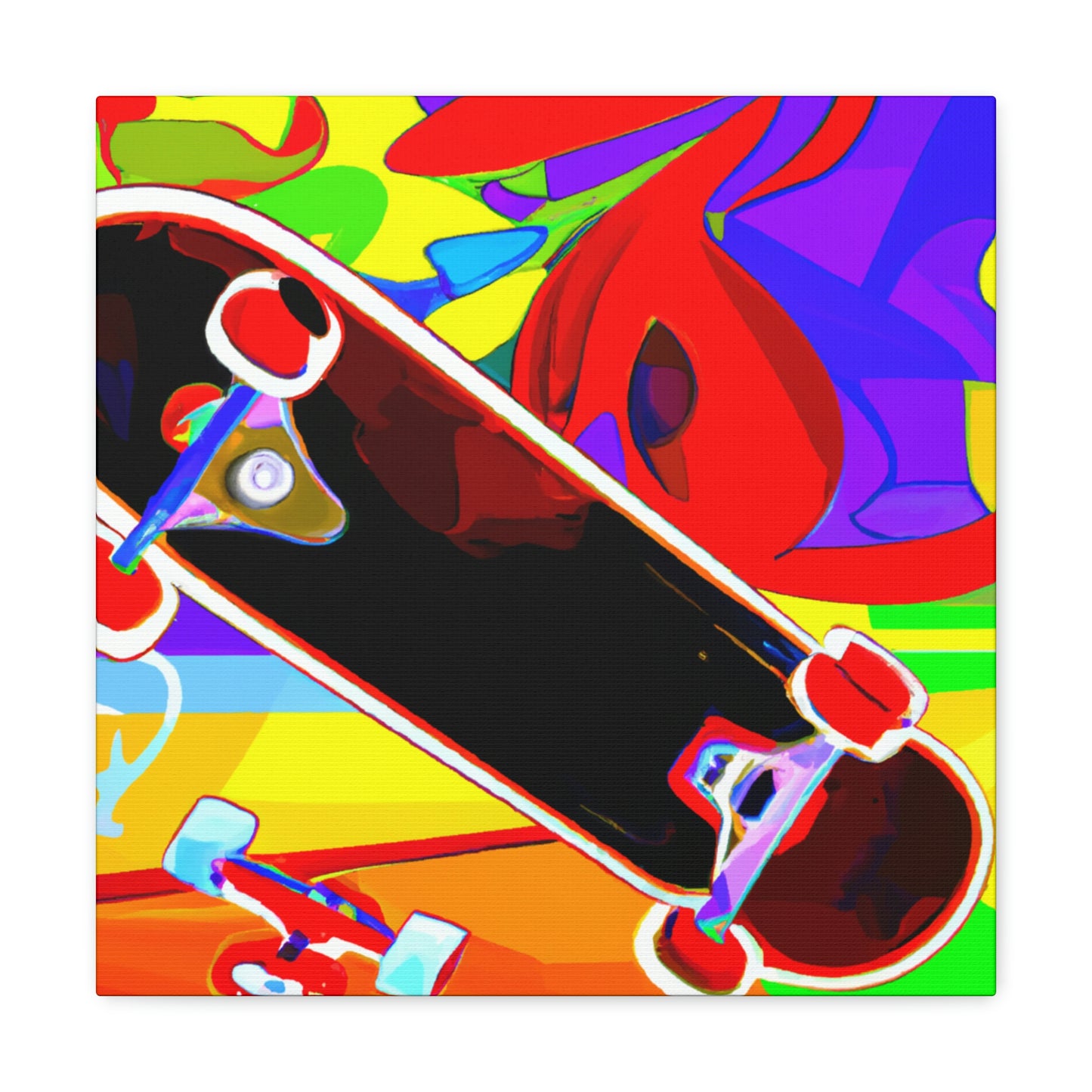 Skateboarding Expressionism - Canvas