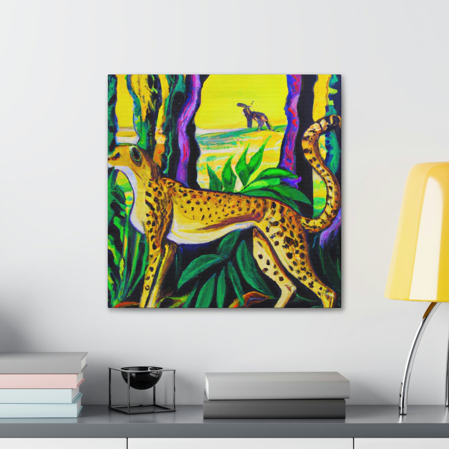 "Cheetah's Jazz Roar" - Canvas