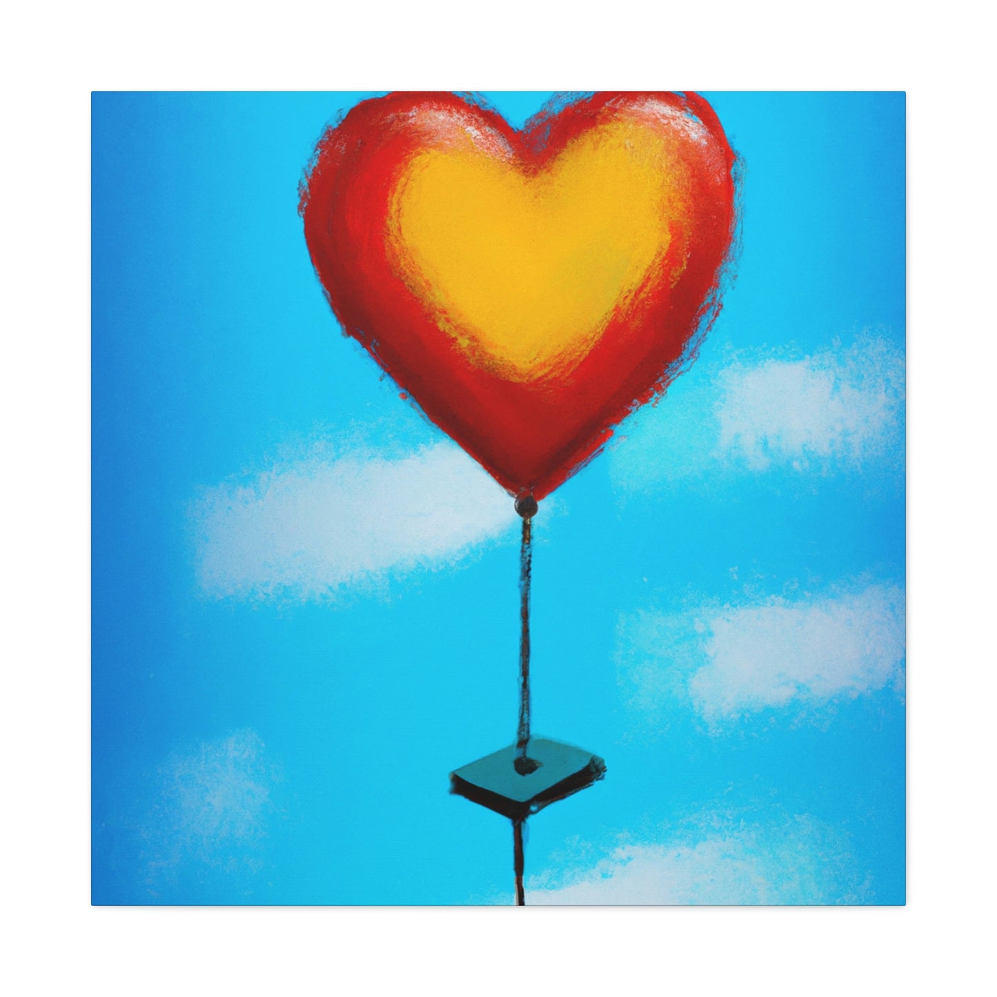 Heart Balloon Joyful Release - Canvas