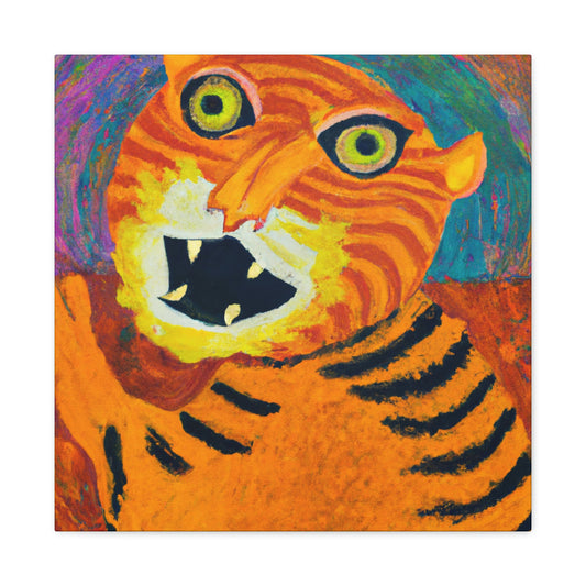 "Bengal Tiger Roar" - Canvas