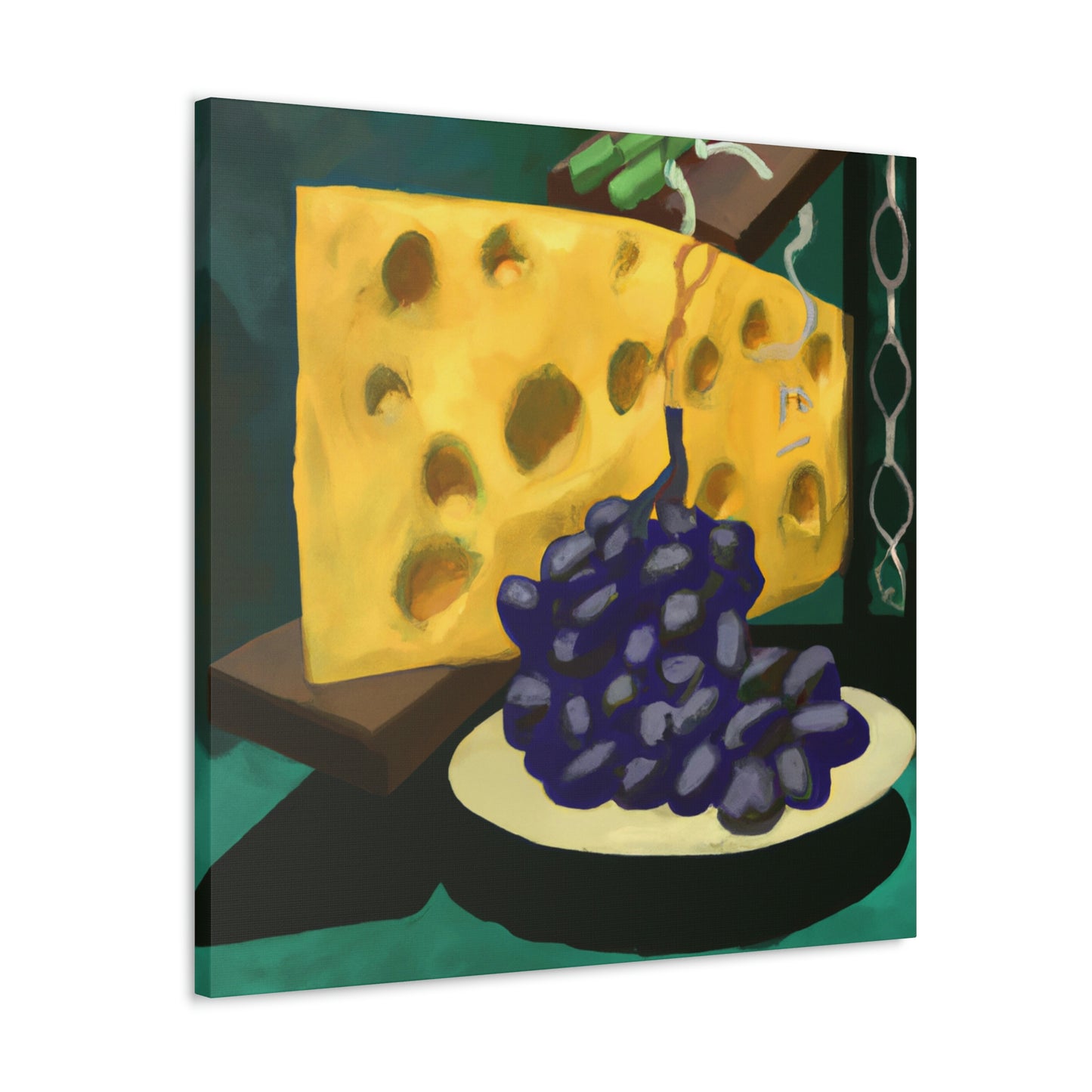 Cheese and Grapes Pop - Canvas