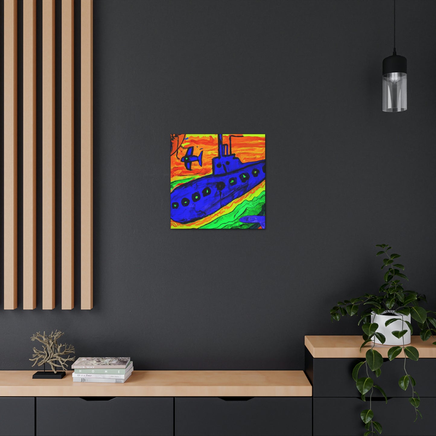 Submarine in Fauve Colors - Canvas