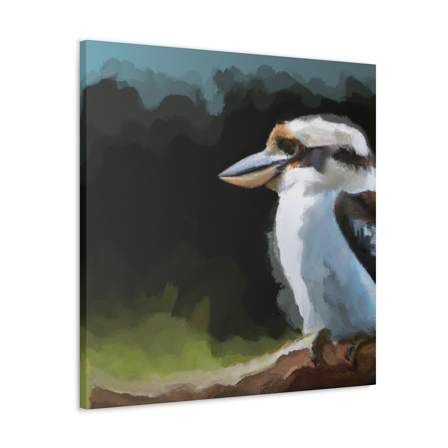 Kookaburra Chaos Paint. - Canvas