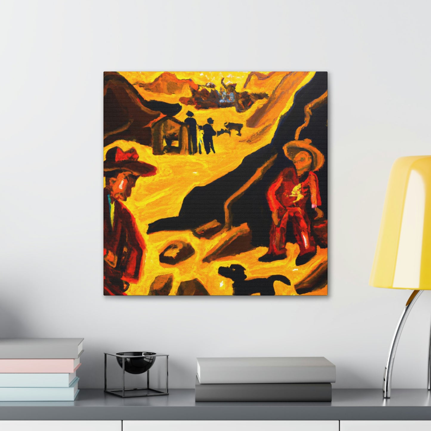 Gold Mine Ablaze - Canvas