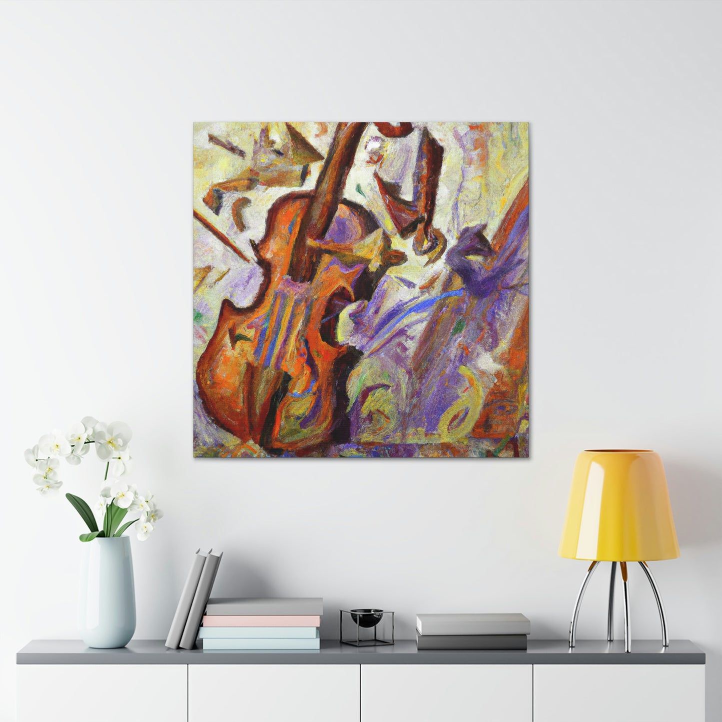 "The Violin's Symphony" - Canvas