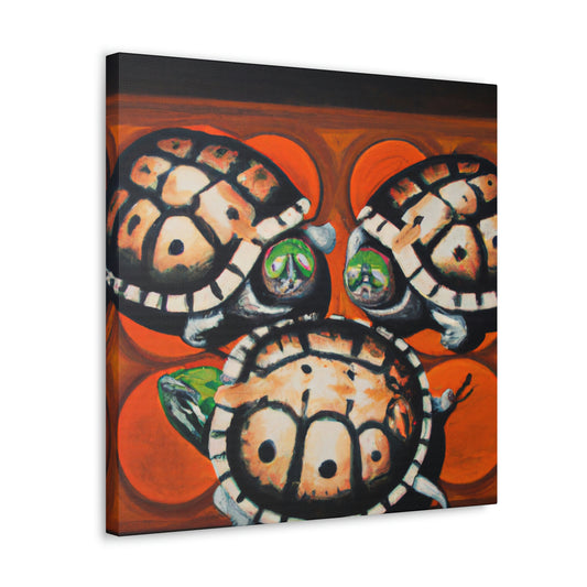 Turtle Majesty Portrait - Canvas