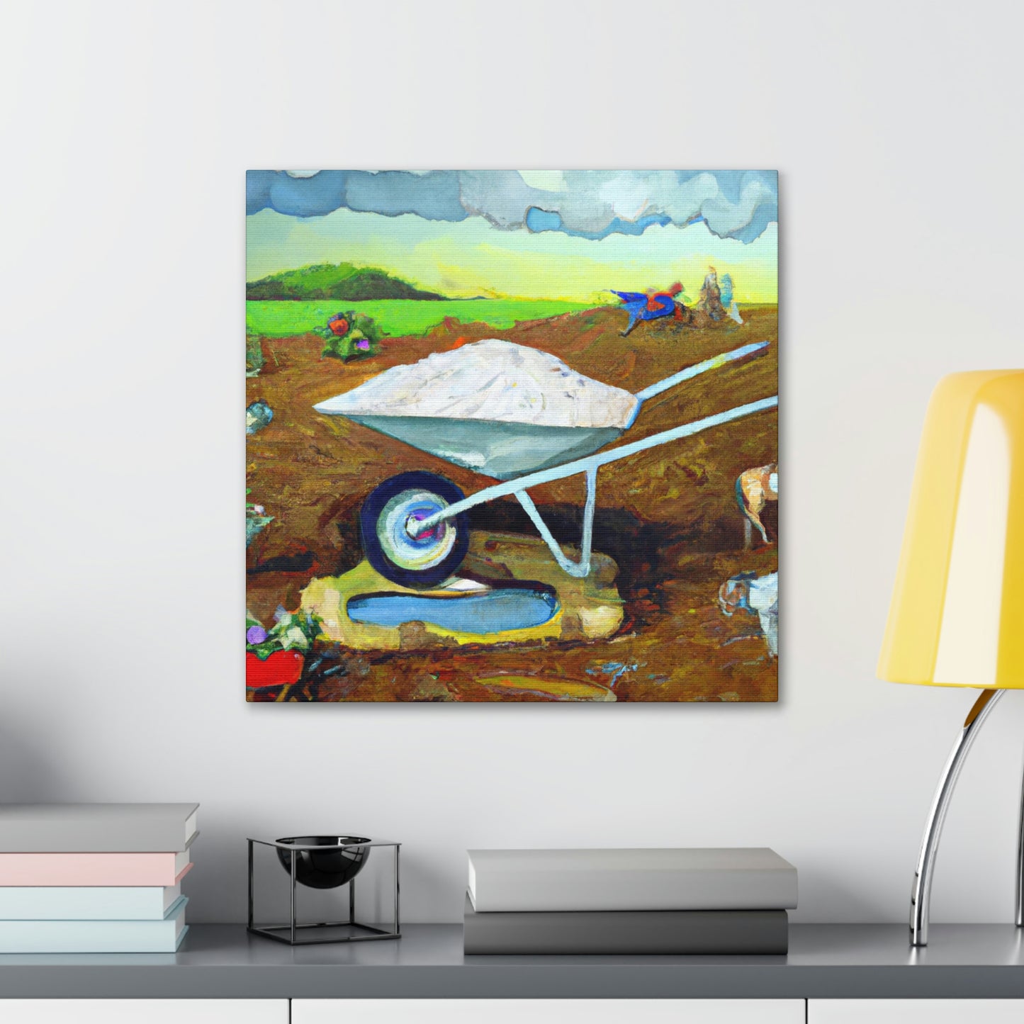 Wheelbarrow in Wonderland - Canvas