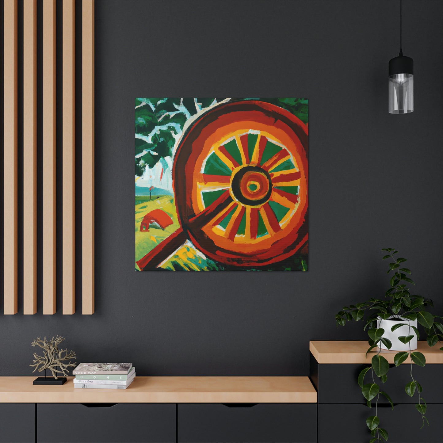 "Wheel of Times Past" - Canvas