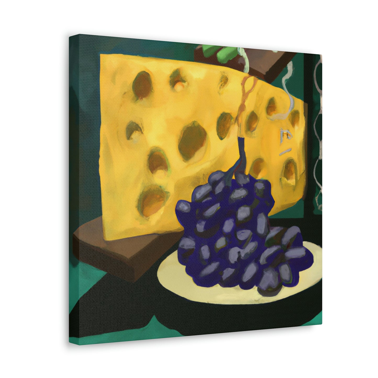 Cheese and Grapes Pop - Canvas