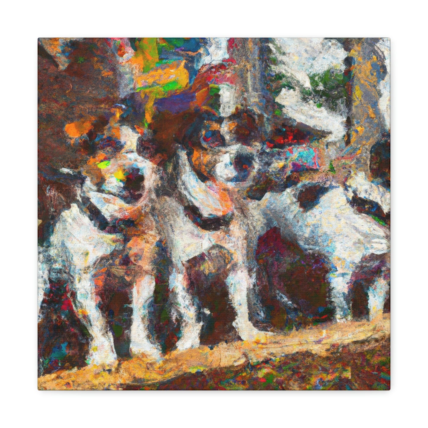 "Jack Russell's Freedom Play" - Canvas