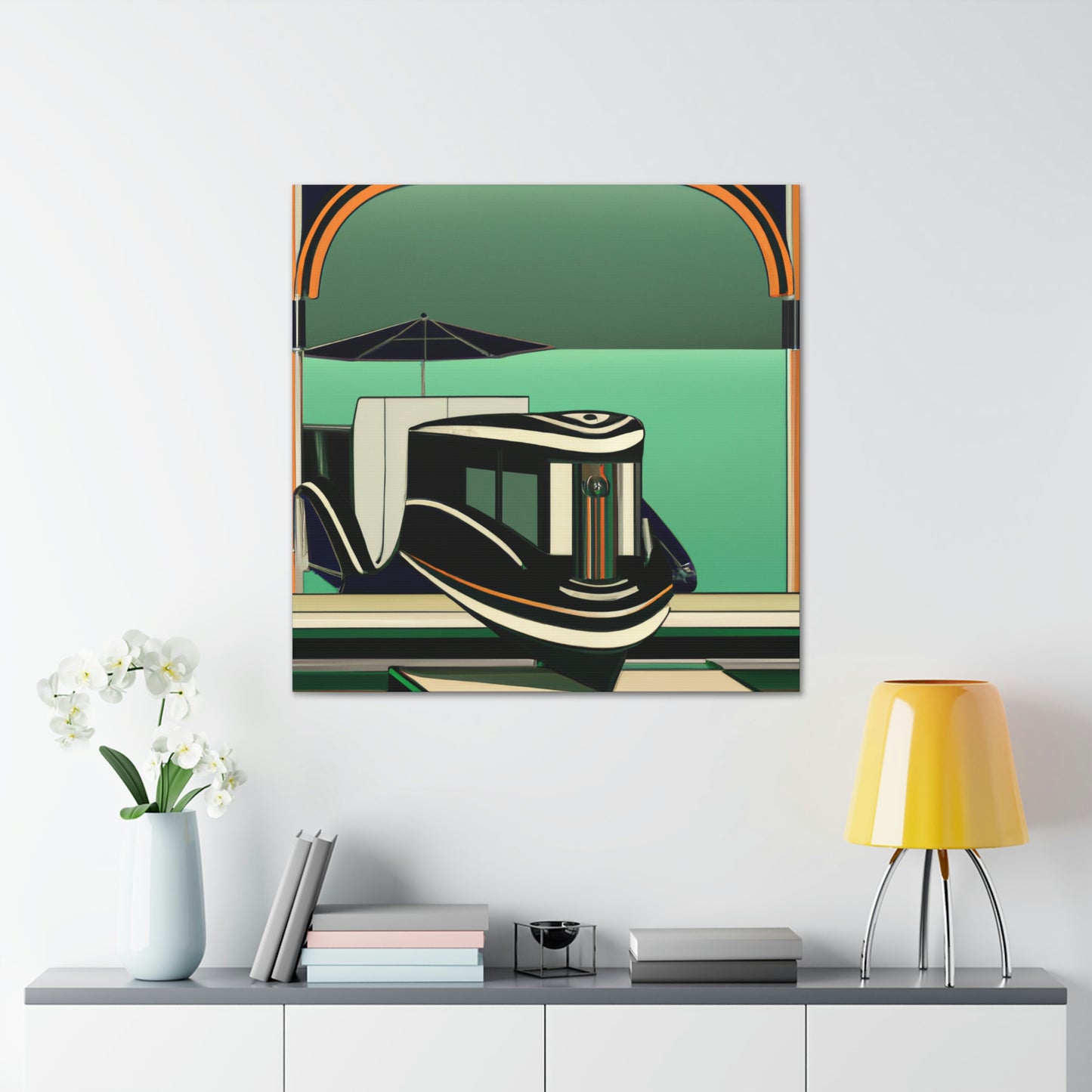 "Glistening Boat Cabaret" - Canvas