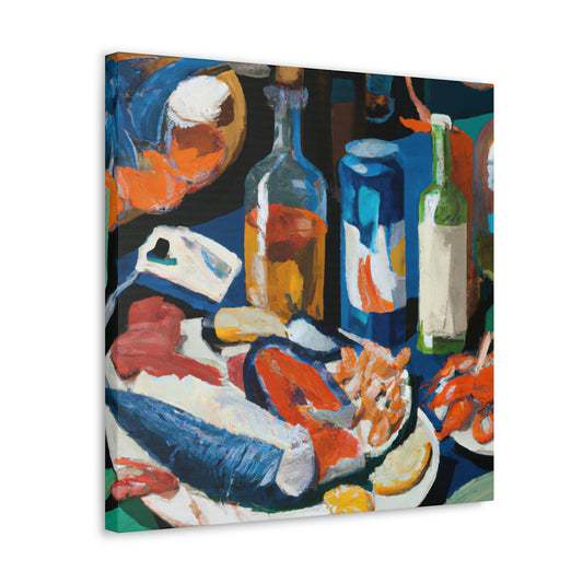 Seafood Neoclassical Feast - Canvas