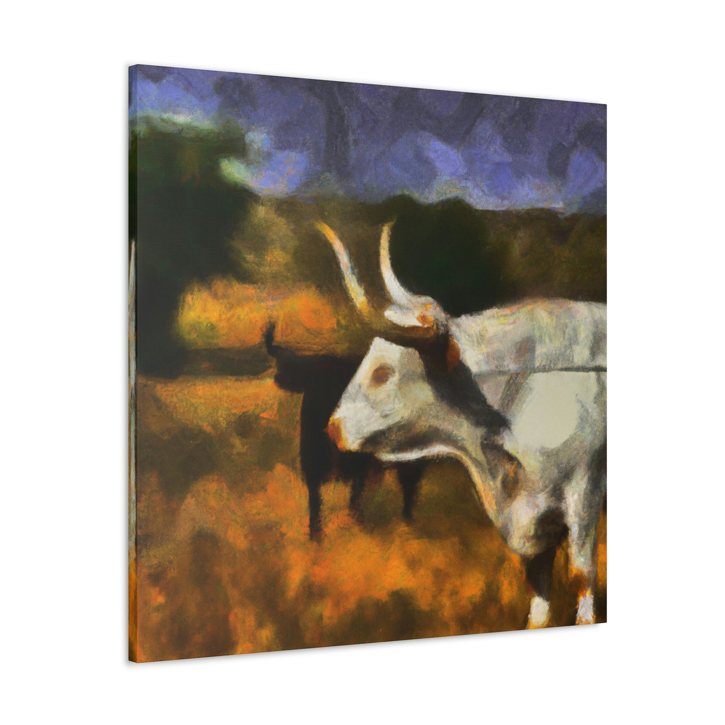 Longhorn in Expressionism - Canvas