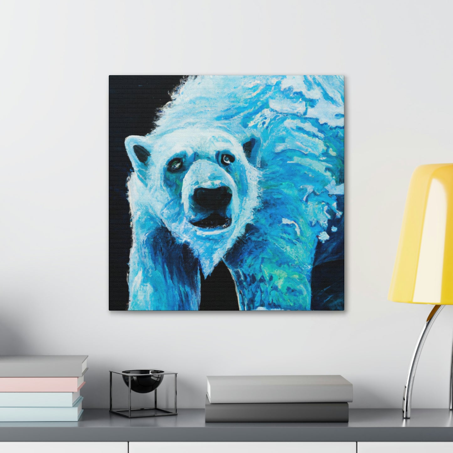 Polar Bear's Embrace - Canvas