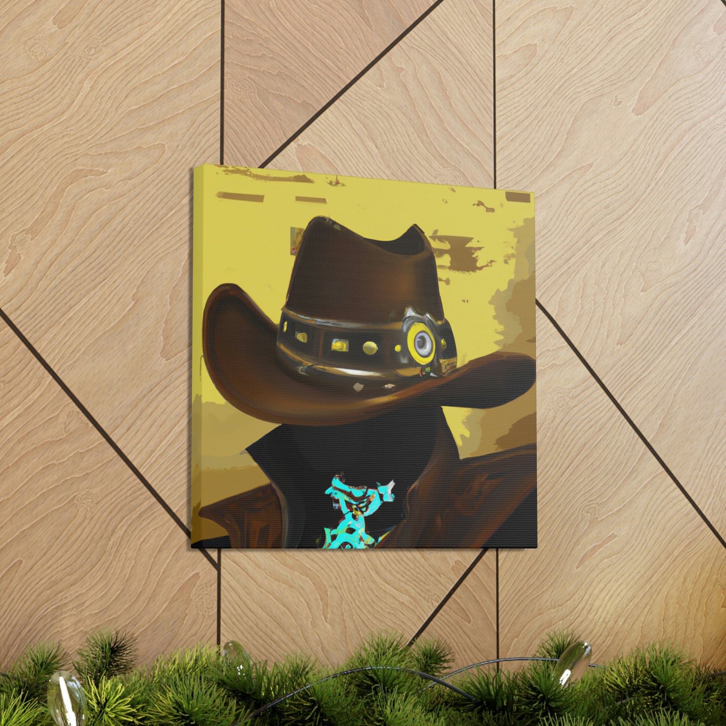 Cowboy in Steampunk Gear - Canvas