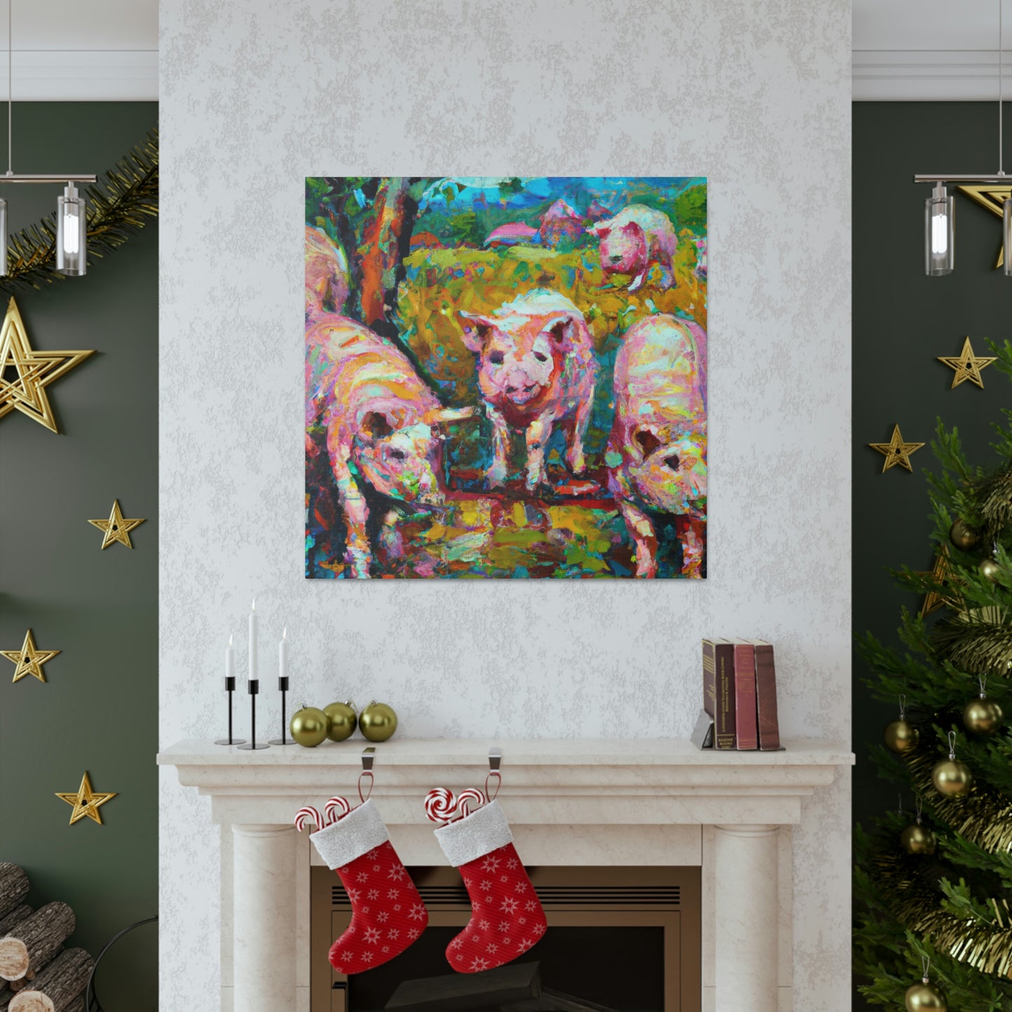 Pigs on the Farm - Canvas