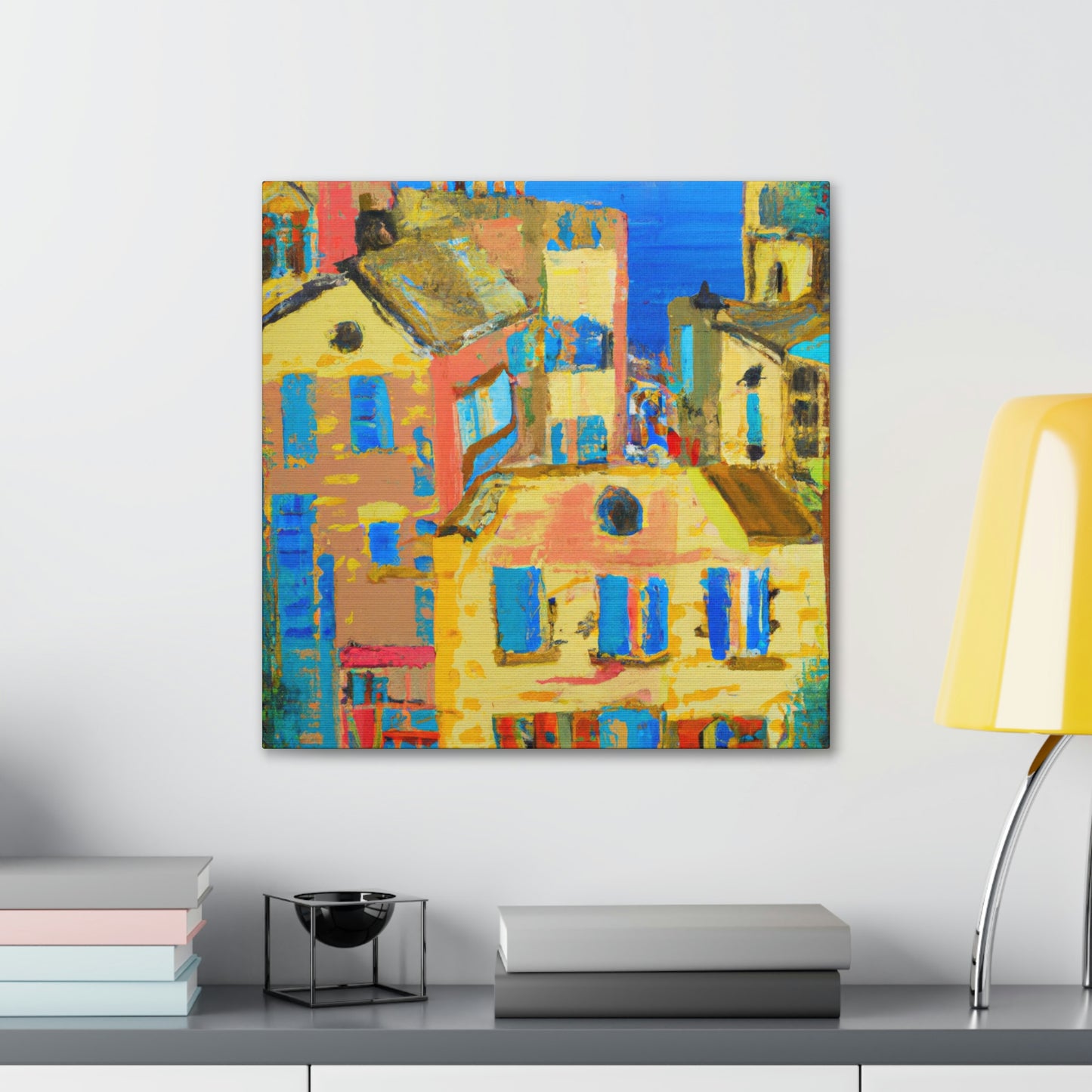 "Mediterranean Brilliance Ablaze" - Canvas