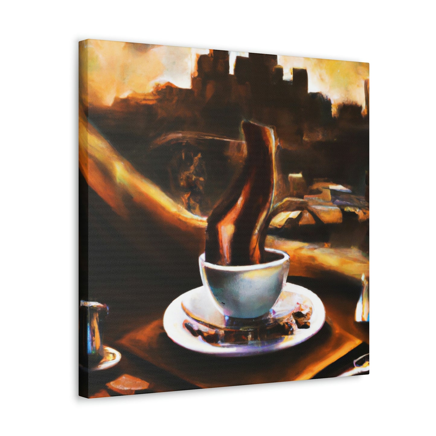 "Brewed Beauty of Coffee" - Canvas