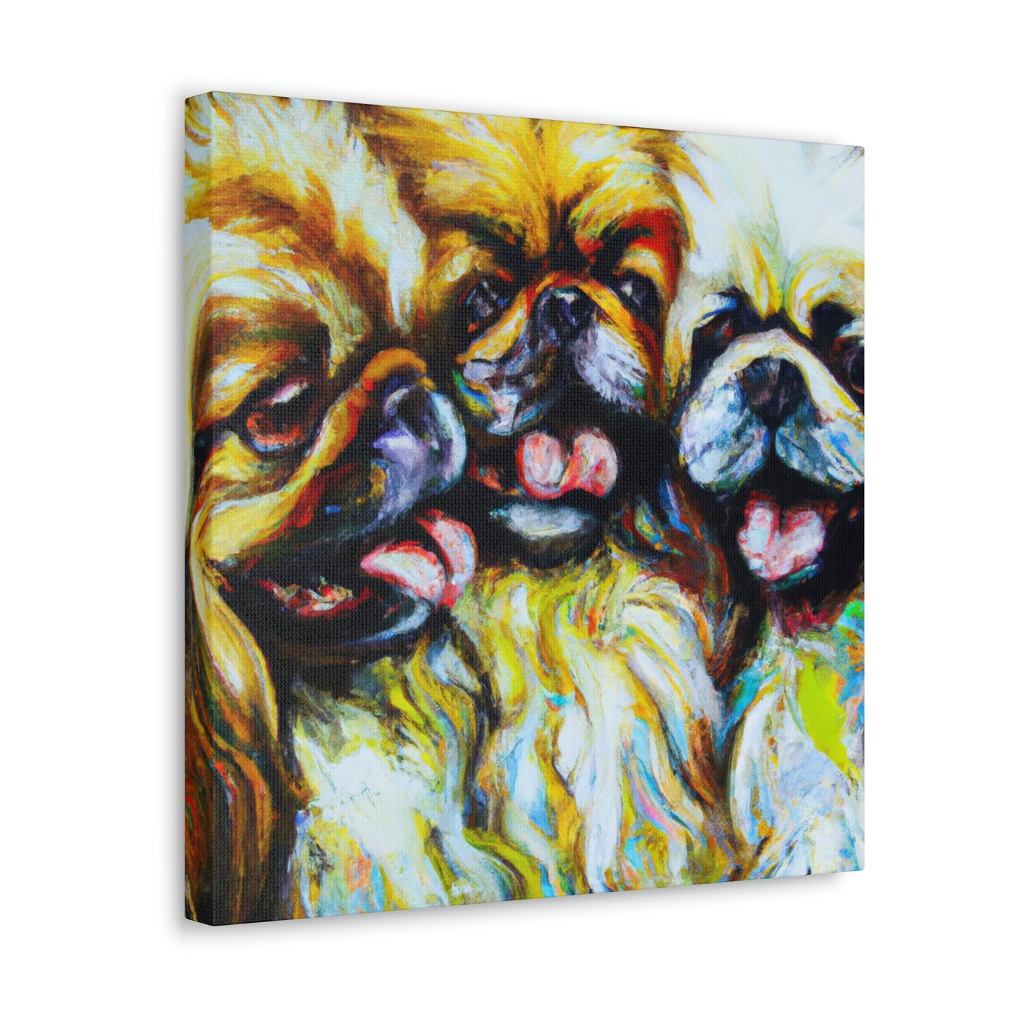 Pekingese Pride Expressionism - Canvas