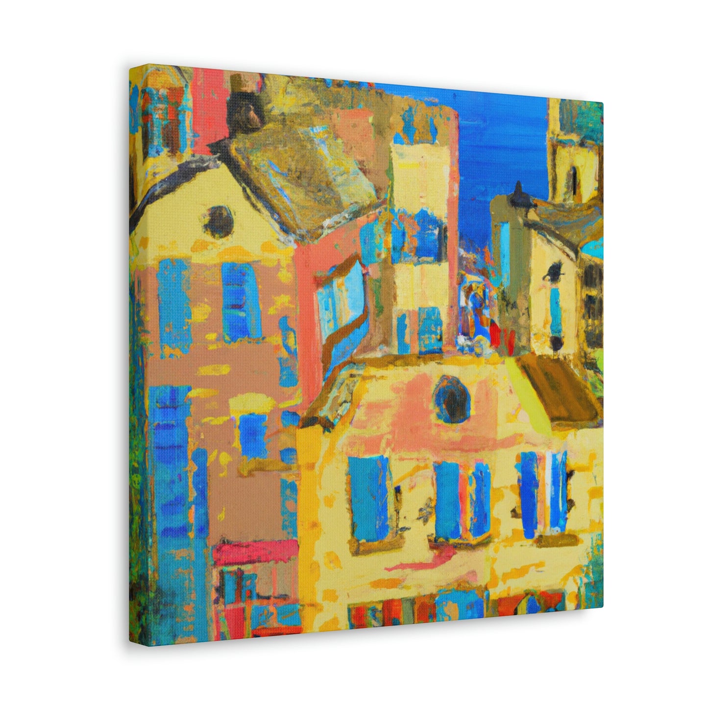 "Mediterranean Brilliance Ablaze" - Canvas