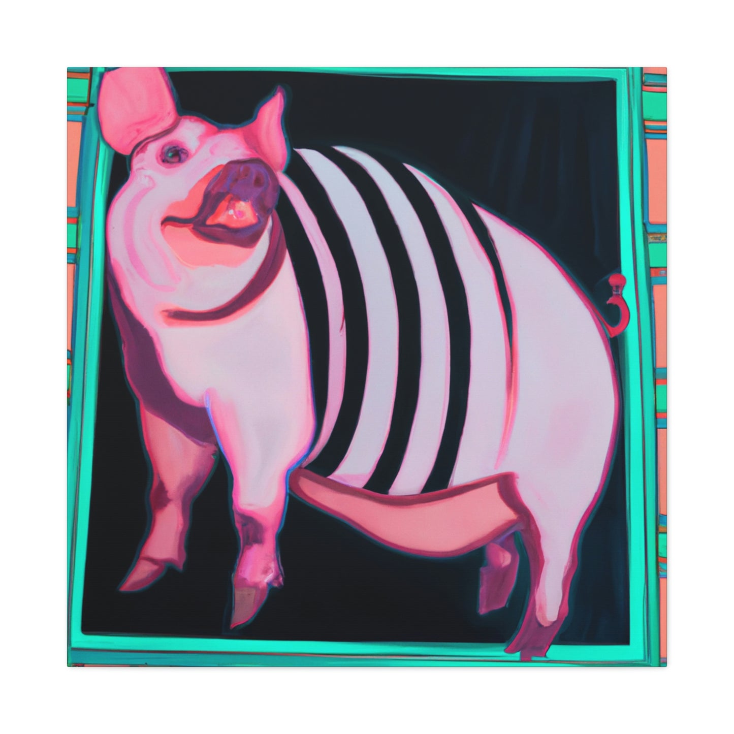 Pig of Mirrors Shine - Canvas