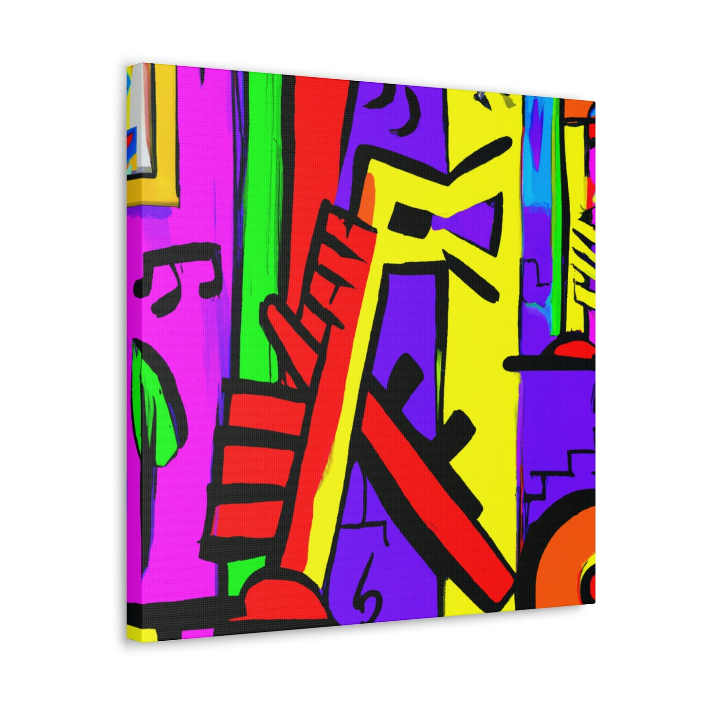 "Flute in Fauvist Hues" - Canvas