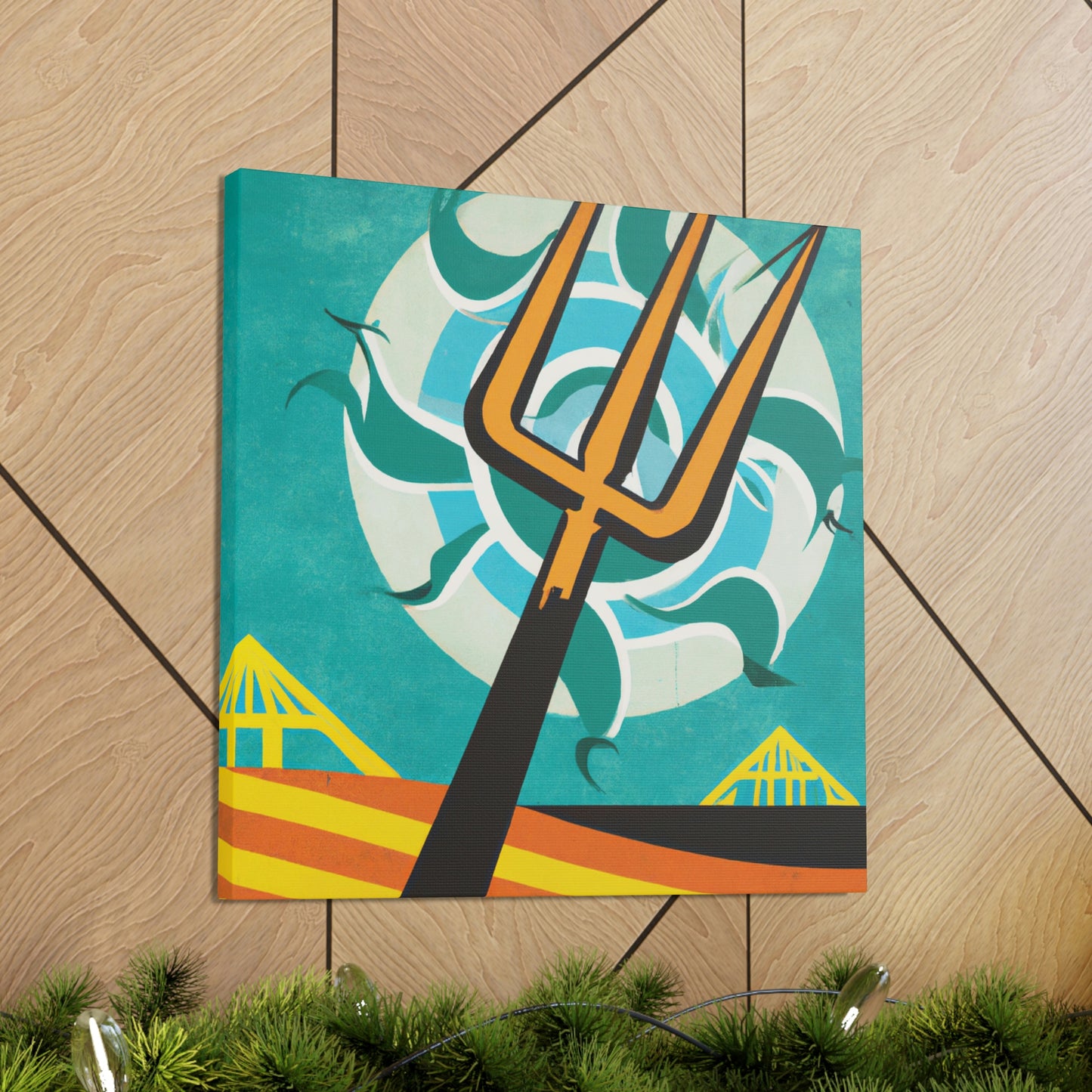 Pitchfork in Deco Style - Canvas