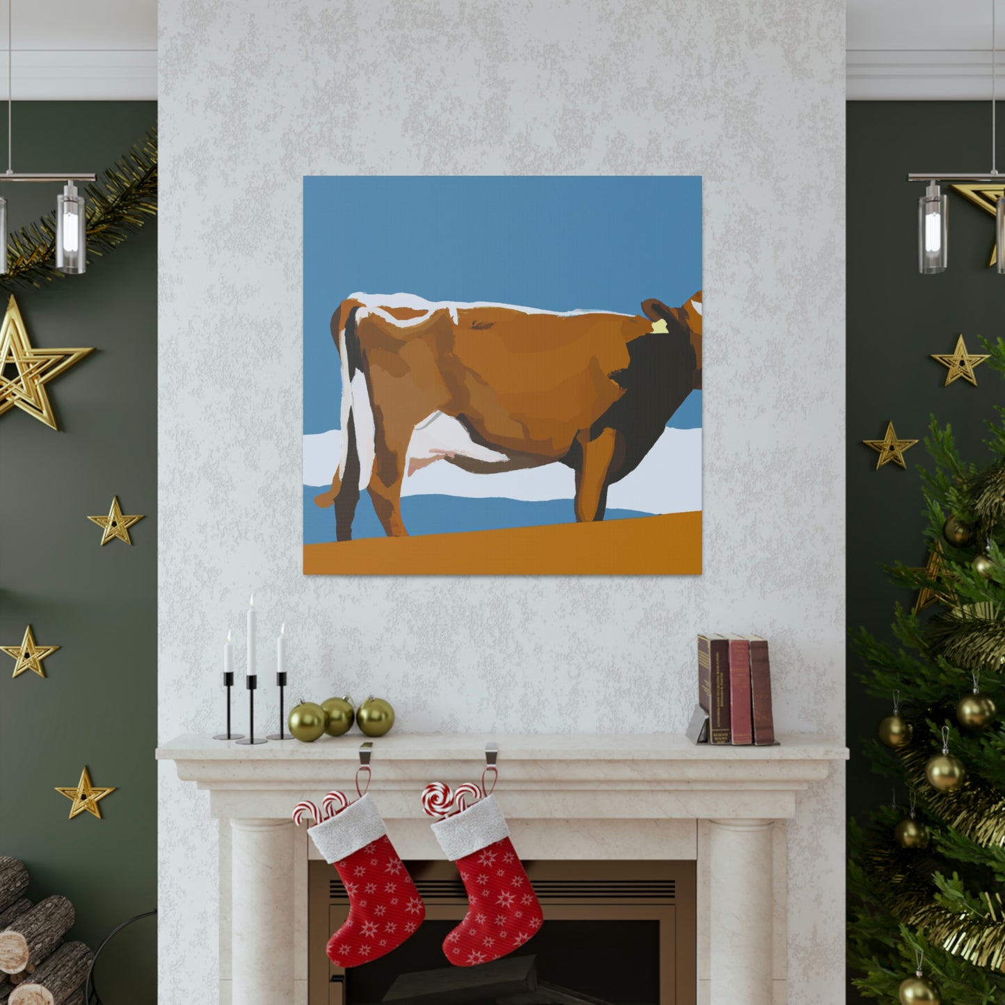 "Jersey Cow Contemplation" - Canvas