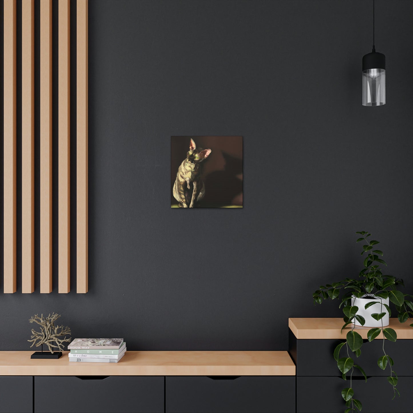 "Devon Rex Minimalism" - Canvas