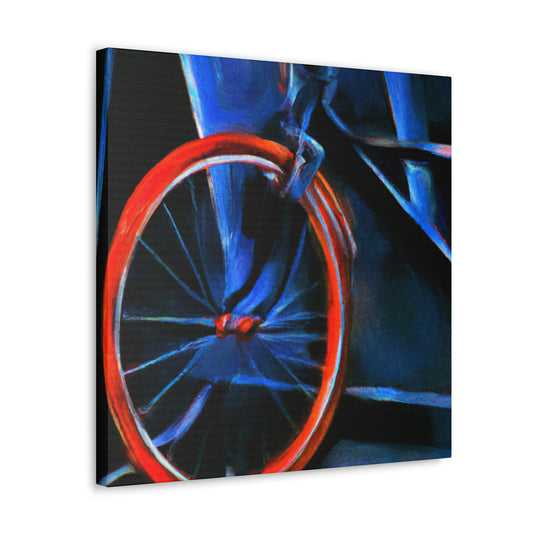 "Bicycle in Abstract Shade" - Canvas