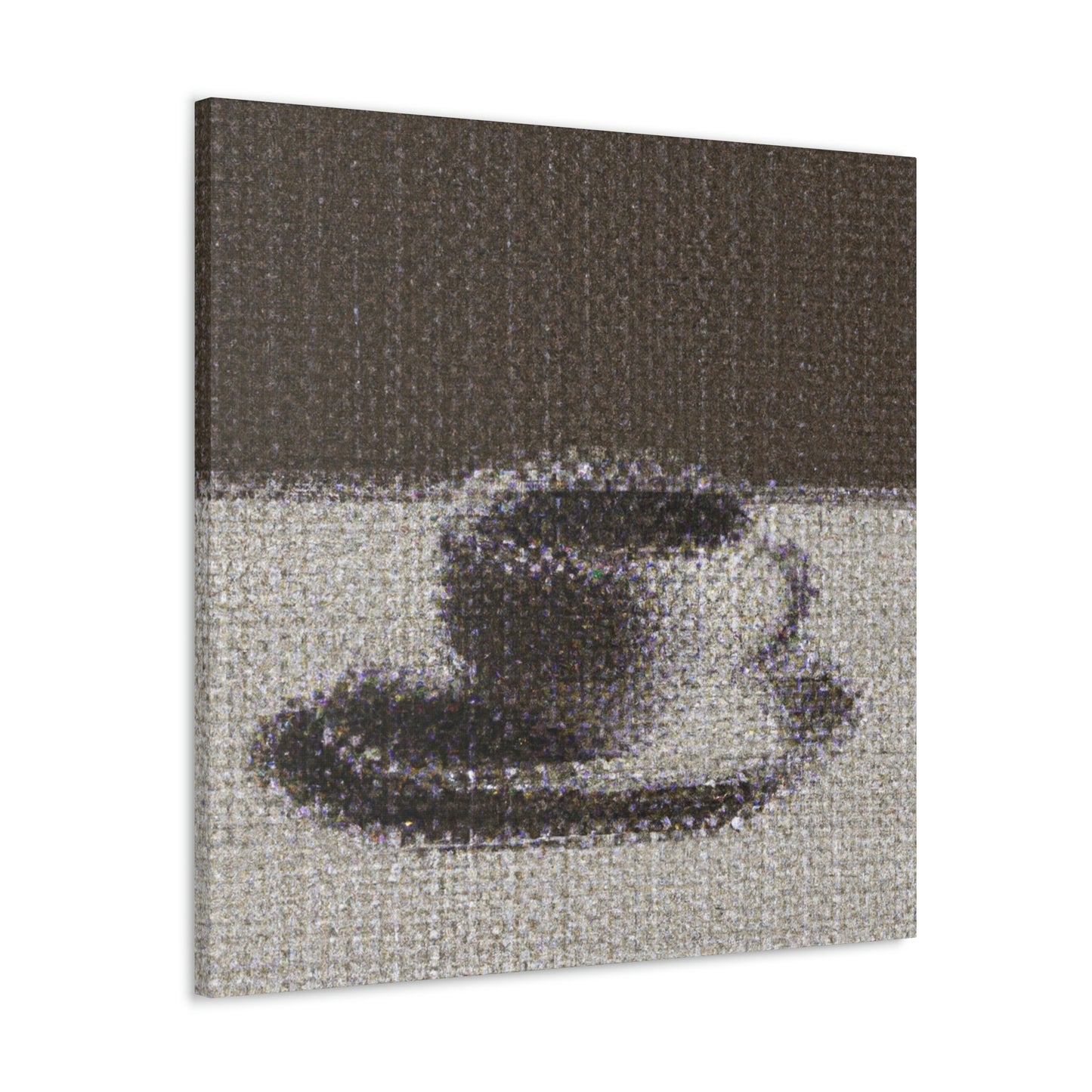 Coffee in Pointillism - Canvas