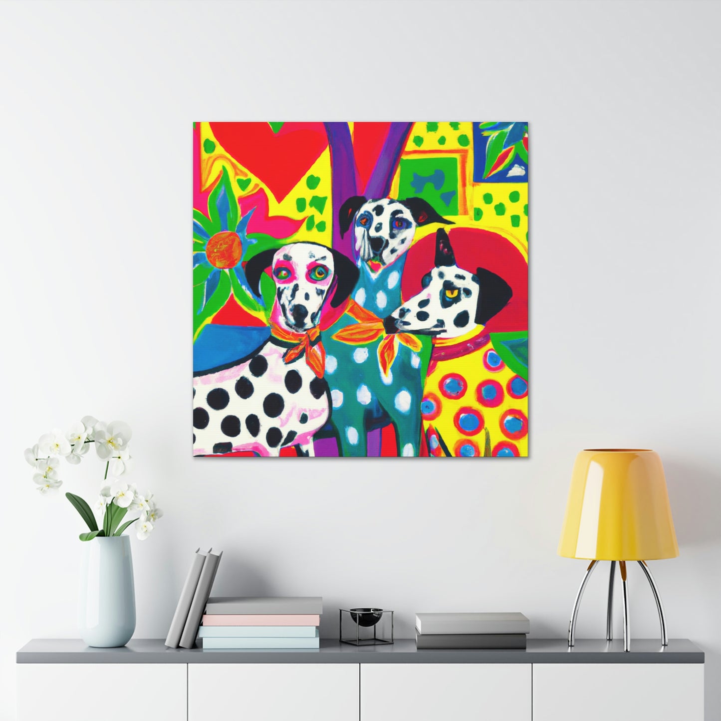 "Dalmatian in Deco" - Canvas