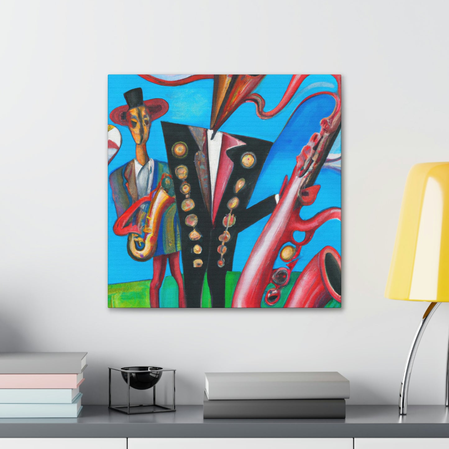 "Saxophone in Fauvism" - Canvas