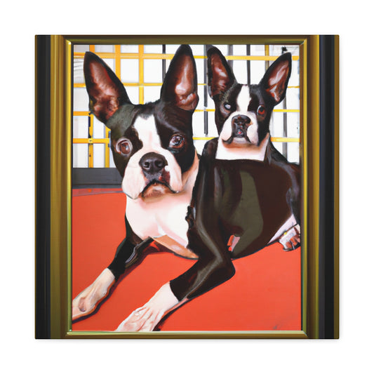 "Boston Terrier Brilliance" - Canvas