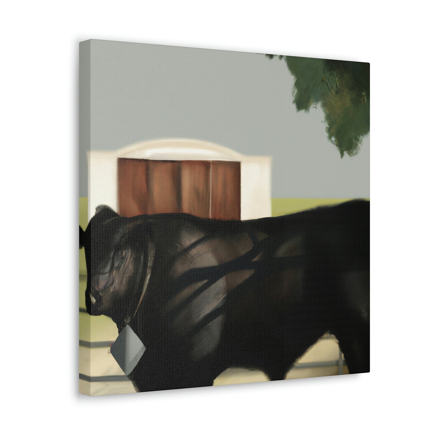 "Black Angus, Art Deco" - Canvas