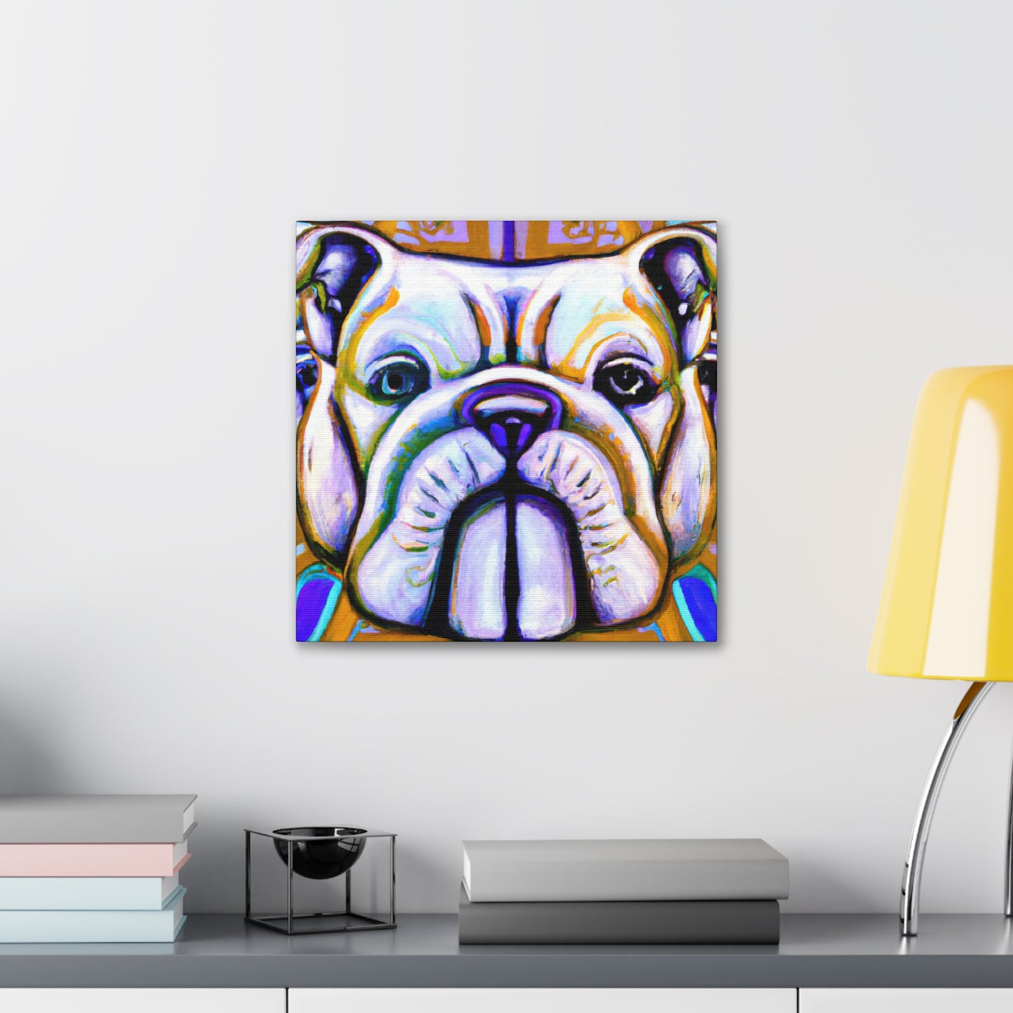 "Bulldog's Deco Dream" - Canvas