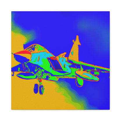 "Supersonic Fauve Fighter" - Canvas