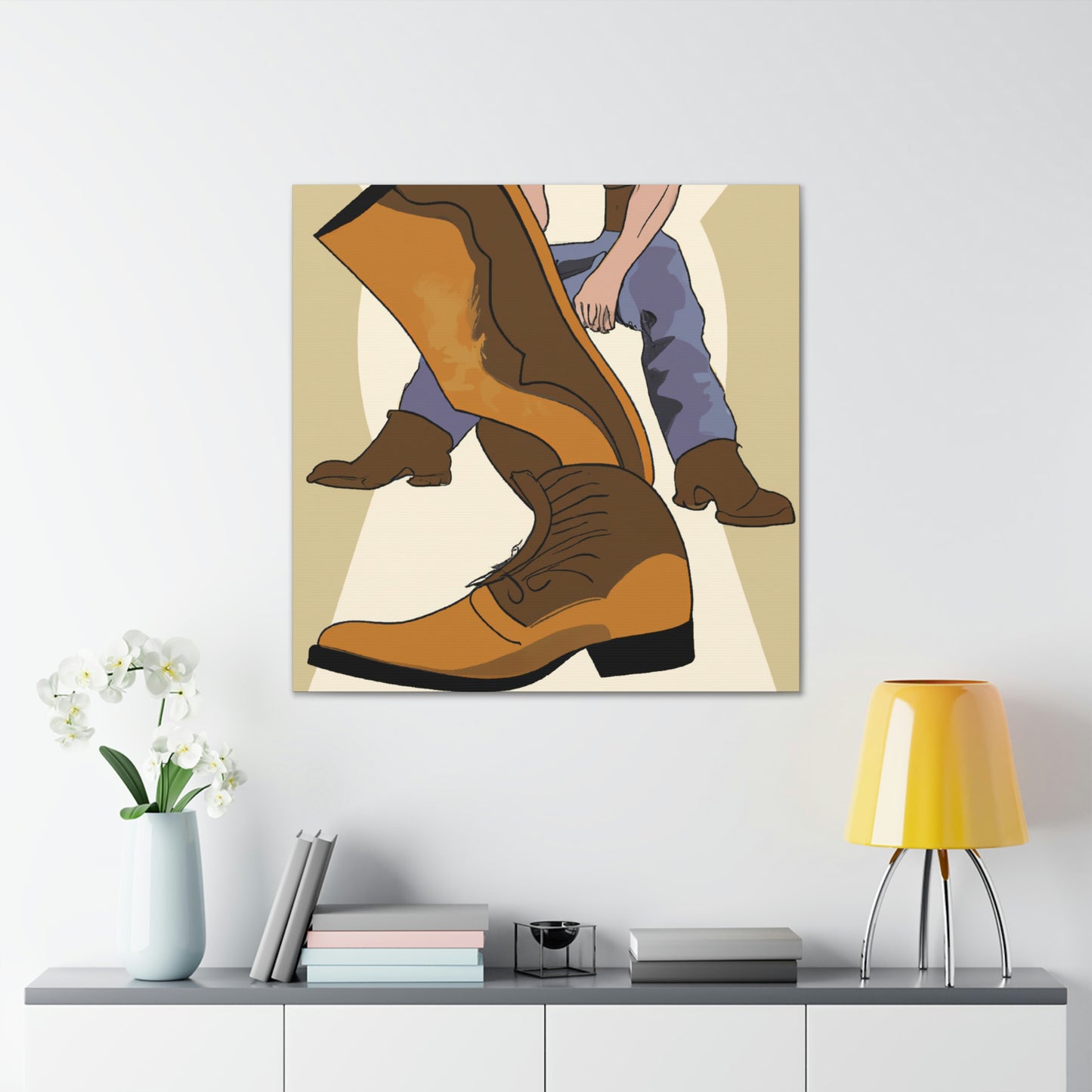 "Boots in Neoclassicism" - Canvas