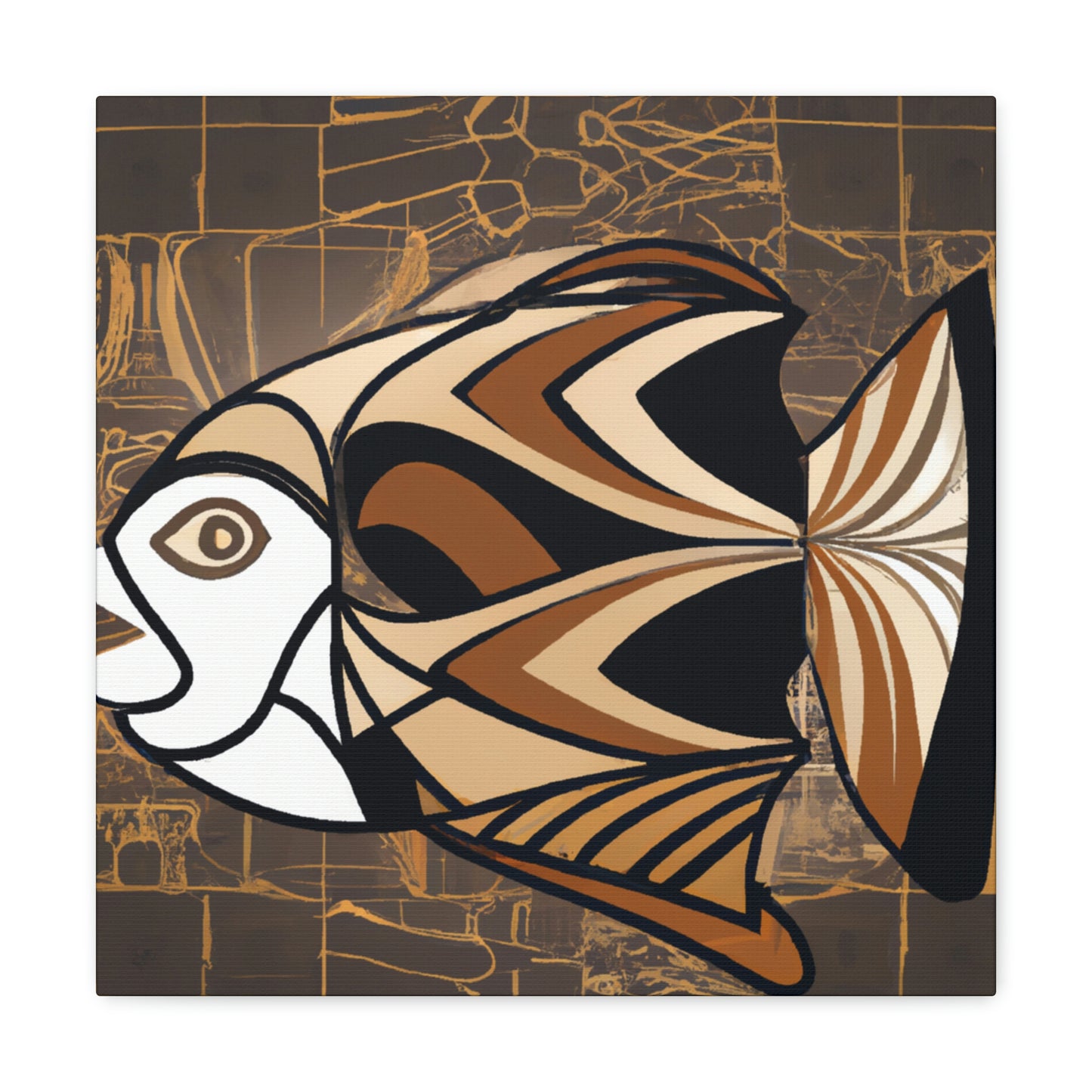 "Fish in Art Deco" - Canvas