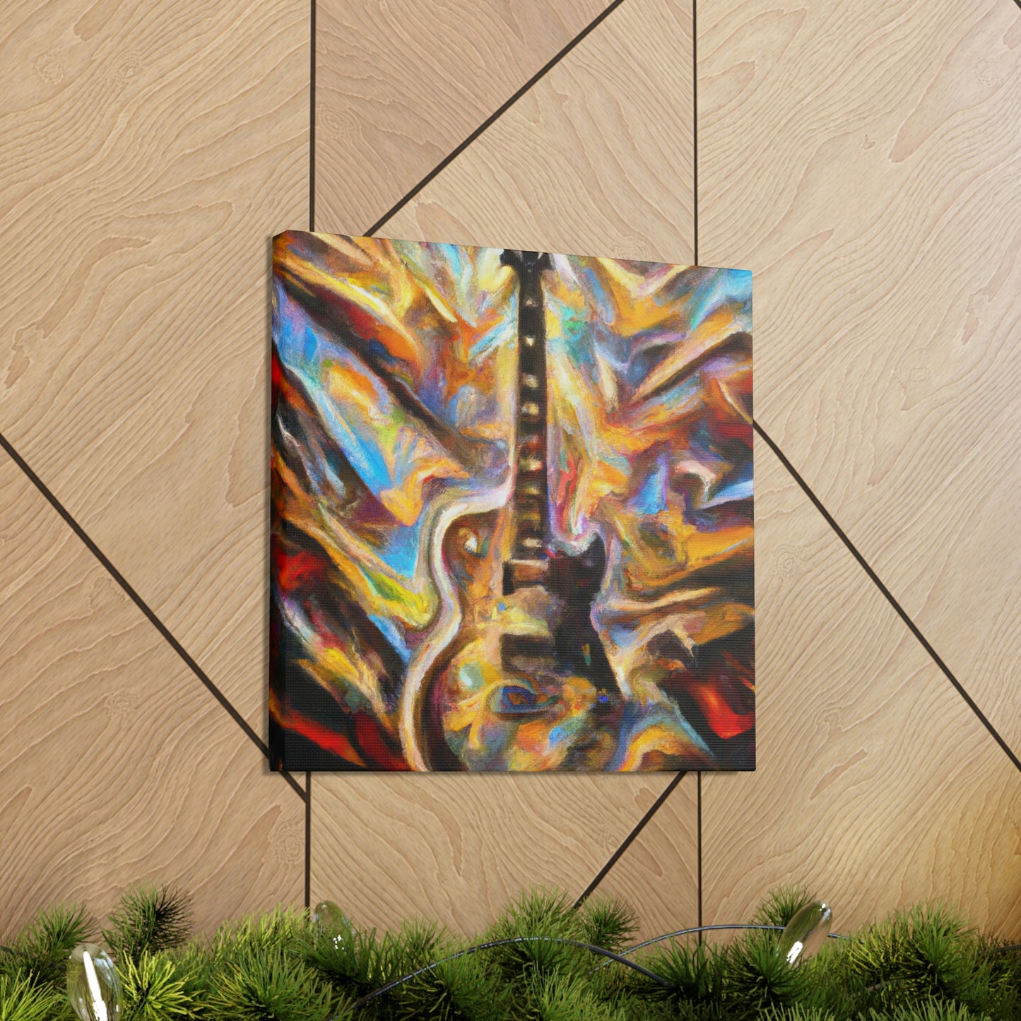 "Electric Guitar Eruption" - Canvas